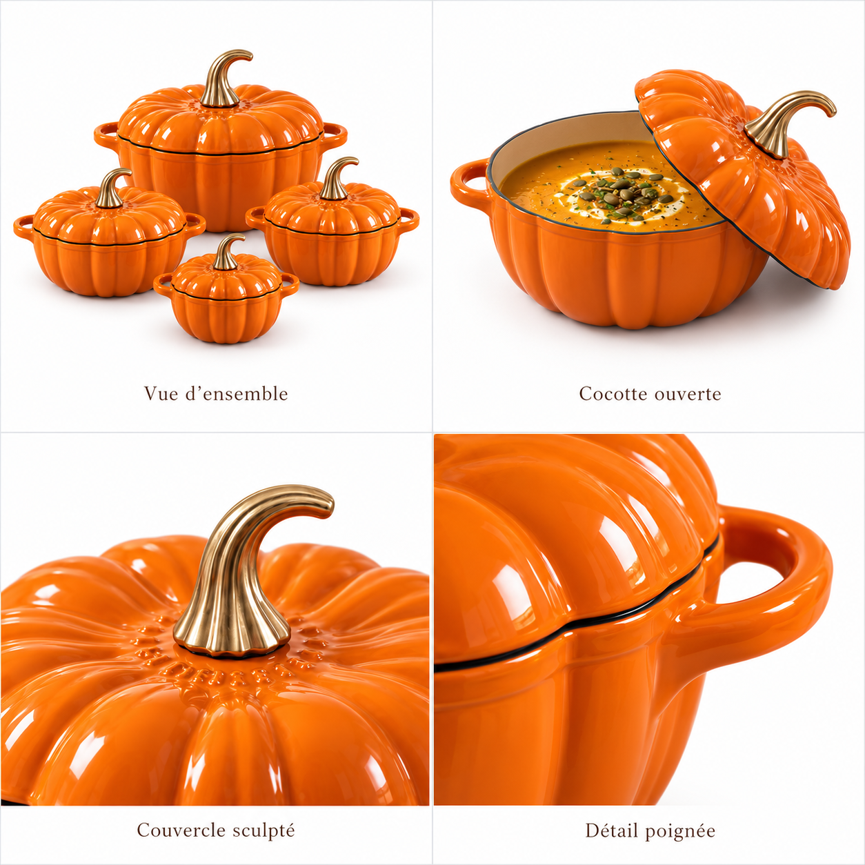 Set Citrouille Orange