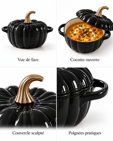 Cocotte Citrouille Noir 2.2L