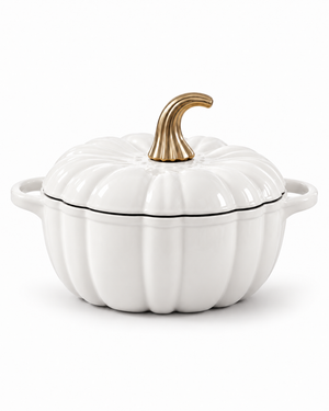 Cocotte Citrouille Blanche 2.2L