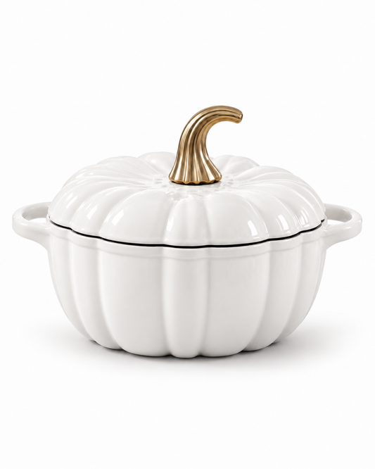 Cocotte Citrouille Blanche 2.2L