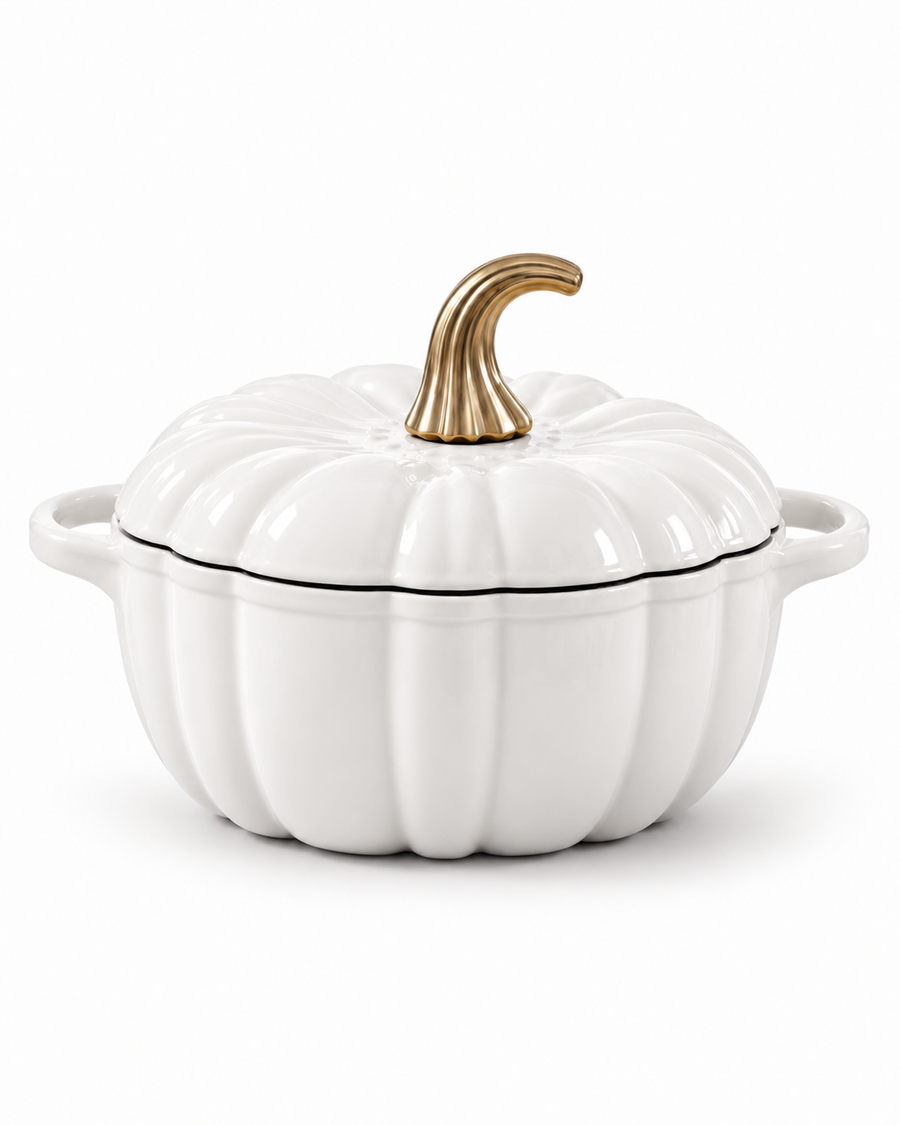 Cocotte Citrouille Blanche 2.2L
