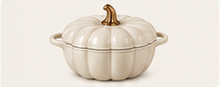 Cocotte Citrouille Blanche 2.2L